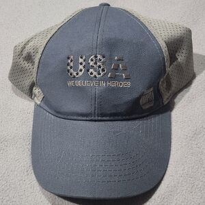 USA Embroidered Gray Cap